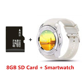 V8 SmartWatch Bluetooth Smartwatch Touch Screen Wrist Watch with Camera/SIM Card Slot, Waterproof Smart Watch DZ09 X6 VS M2 A1