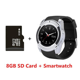 V8 SmartWatch Bluetooth Smartwatch Touch Screen Wrist Watch with Camera/SIM Card Slot, Waterproof Smart Watch DZ09 X6 VS M2 A1