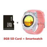 V8 SmartWatch Bluetooth Smartwatch Touch Screen Wrist Watch with Camera/SIM Card Slot, Waterproof Smart Watch DZ09 X6 VS M2 A1