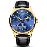 CARNIVAL Kinetic Energy Dual Time Display Mechanical Watches Men Top Luxury Brand Watch Sports Automatic Sapphire Waterproof Men