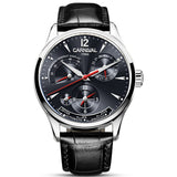 CARNIVAL Kinetic Energy Dual Time Display Mechanical Watches Men Top Luxury Brand Watch Sports Automatic Sapphire Waterproof Men