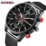 DOOBO Gold Men's Luxury Watches With Golden Quartz