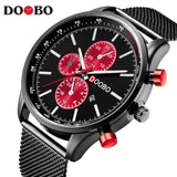 DOOBO Gold Men's Luxury Watches With Golden Quartz