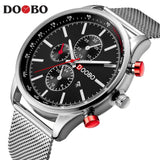 DOOBO Gold Men's Luxury Watches With Golden Quartz