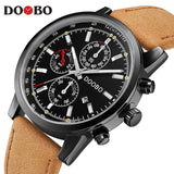 DOOBO Gold Men's Luxury Watches With Golden Quartz