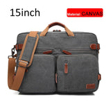 17 Inch Convertible Briefcase Men Business Handbag Messenger Bag Casual Laptop Multifunctional Travel Bags For Male Big