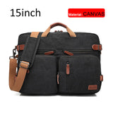 17 Inch Convertible Briefcase Men Business Handbag Messenger Bag Casual Laptop Multifunctional Travel Bags For Male Big