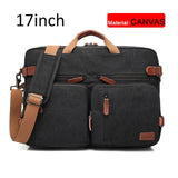 17 Inch Convertible Briefcase Men Business Handbag Messenger Bag Casual Laptop Multifunctional Travel Bags For Male Big