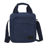 Briefcase Men Men's Fashion Canvas Solid Color Totes Business Shoulder Bag Messenger Bags