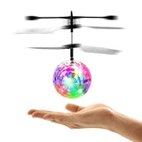 LED UFO Drone Flying Ball Helicopter Fly Toys,Color Infrared Induction Drone RC Flying Ball Hand Control Electric Kids Toys Gift