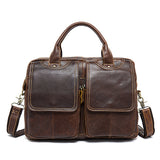 MVA men's Bag Briefcase Leather Office Laptop Bag for Men's Genuine Leather Bag Business Document Man Briefcase Handbag