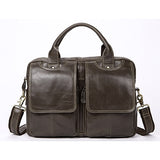 MVA men's Bag Briefcase Leather Office Laptop Bag for Men's Genuine Leather Bag Business Document Man Briefcase Handbag