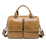 MVA men's Bag Briefcase Leather Office Laptop Bag for Men's Genuine Leather Bag Business Document Man Briefcase Handbag