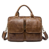 MVA men's Bag Briefcase Leather Office Laptop Bag for Men's Genuine Leather Bag Business Document Man Briefcase Handbag