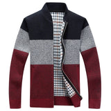 Men's Jackets With knitted Zipper and Beautifully Decorated