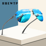 RBEWTP New 2019 Alloy Frame Classic Driver Men Sunglasses Polarized Coating Mirror Frame Eyewear aviation Sun Glasses For Women