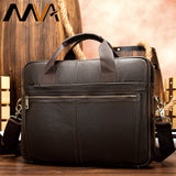 Men's Briefcase Genuine Leather Briefcase Men Man Bags Leather Laptop Bags for Men Business Computer Bag Mens Briefcases Handbag