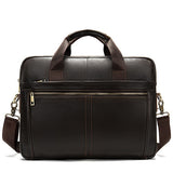 Men's Briefcase Genuine Leather Briefcase Men Man Bags Leather Laptop Bags for Men Business Computer Bag Mens Briefcases Handbag