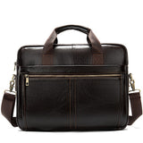 Men's Briefcase Genuine Leather Briefcase Men Man Bags Leather Laptop Bags for Men Business Computer Bag Mens Briefcases Handbag