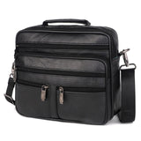 FONMOR Genuine Leather Men Briefcases Fashion Business Tote Bags  Multi-layer Shoulder Crossbody Bag Men's Handbags Travel Bag