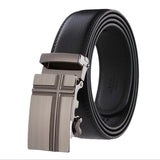 New Men Belt Male Genuine Leather Strap Belts For Men Top Quality Automatic Buckle black Belts Cummerbunds cinturon hombre