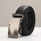 New Men Belt Male Genuine Leather Strap Belts For Men Top Quality Automatic Buckle black Belts Cummerbunds cinturon hombre