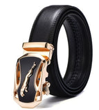 New Men Belt Male Genuine Leather Strap Belts For Men Top Quality Automatic Buckle black Belts Cummerbunds cinturon hombre