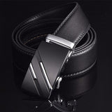 New Men Belt Male Genuine Leather Strap Belts For Men Top Quality Automatic Buckle black Belts Cummerbunds cinturon hombre