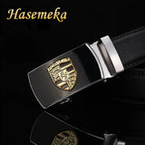 New Men Belt Male Genuine Leather Strap Belts For Men Top Quality Automatic Buckle black Belts Cummerbunds cinturon hombre