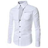 Men's Casual Long Sleeves Shirts In Solid Colors