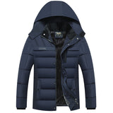 Casual Winter Coat for Men Thick and Hooded and Windproof