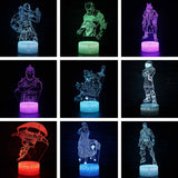 3D illusion Battle Royale Figures Lamp Raven Omega Figurine Light Kids Sleeping Lampen Best Toys For Christmas Holiday Gifts