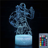 3D illusion Battle Royale Figures Lamp Raven Omega Figurine Light Kids Sleeping Lampen Best Toys For Christmas Holiday Gifts