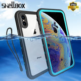 SHELLBOX IP68 Waterproof Case For iPhone X XR XS MAX 8 7 Cover Pouch Bag Cases For Phone Coque Water proof Phone Case