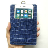 Genuine Leather Card Holder Pouch Phone Case For iPhone 11 Pro Max X XS XR 7 8 Plus Luxury Crocodile Strap Thin Slim Bag Cover