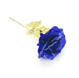 24k Gold Foil Plated Rose Creative Gifts Lasts Forever Rose For Wedding Christmas Day Gifts With Retailed Box Artificial Flowers