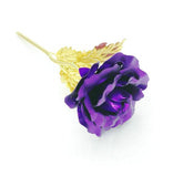 24k Gold Foil Plated Rose Creative Gifts Lasts Forever Rose For Wedding Christmas Day Gifts With Retailed Box Artificial Flowers