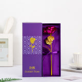 Valentine's Day Creative Gift 24K Foil Plated Rose Wedding Decor & Artificial Flowers Gift