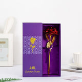 Valentine's Day Creative Gift 24K Foil Plated Rose Wedding Decor & Artificial Flowers Gift