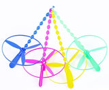 4pcs/set Classic Bamboo Dragonfly UFO Fly 4 Color Children Outdoor Toy Plasitc Parent child toys Souptoys Gift 4