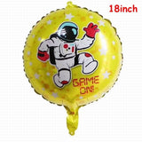 Space Series Astronaut Planet UFO Rocket Moon Cake Topper Dessert Decoration Happy Birthday Party Children's Day Lovely Gifts