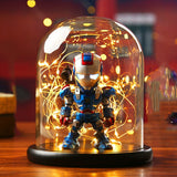 [New] The Avengers 4 Marvel Heroes Iron Man figure model Action Figure Lighting Room decoration toy baby kids best gift