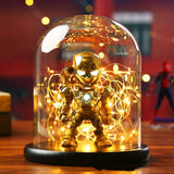 [New] The Avengers 4 Marvel Heroes Iron Man figure model Action Figure Lighting Room decoration toy baby kids best gift