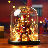 [New] The Avengers 4 Marvel Heroes Iron Man figure model Action Figure Lighting Room decoration toy baby kids best gift