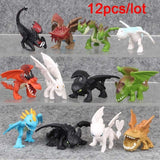 13pcs/12pcs 3-7cm How to Train Your 3 Figure Toys Night Fury Toothless Dragon Model Doll Toy Best Christmas Gifts For Kids