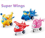 2015 Best Sale 4PCS/Lot Super Wings PVC Slide Plane Action Figures Toys For Kids Christmas Gifts