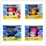 2015 Best Sale 4PCS/Lot Super Wings PVC Slide Plane Action Figures Toys For Kids Christmas Gifts