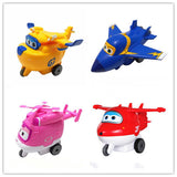 2015 Best Sale 4PCS/Lot Super Wings PVC Slide Plane Action Figures Toys For Kids Christmas Gifts