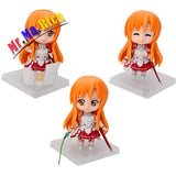 3pcs/set Japan Anime 10cm Sword Art Online Asuna Pvc Action Figure  Toys Best Gifts Brinquedos Kids Toys Doll Free Shipping