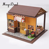 MagiDeal 1Set Dreamlike DIY Wooden Handcraft Miniature Dollhouse Kit with Dust Cover Adalelles Room Best Children Birthday Gift